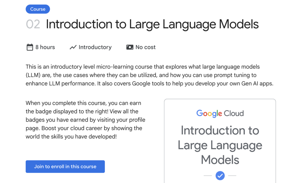 Introduction to Large Language Models | FREE Course from Google