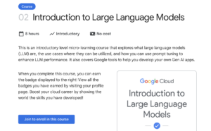 Introduction to Large Language Models | FREE Course from Google