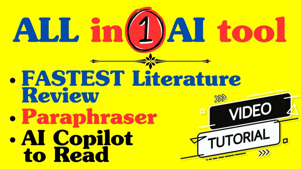 FASTEST Literature Review + Paraphraser + AI Copilot to Read Faster | FULL TUTORIAL | All in 1