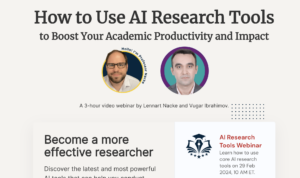 Live Webinar Feb 29, 2024, How to Use ChatGPT and Other Research Tools in Academia